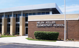 Front of Helen Keller Elementary School