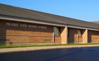 Front of Prairie View Middle School