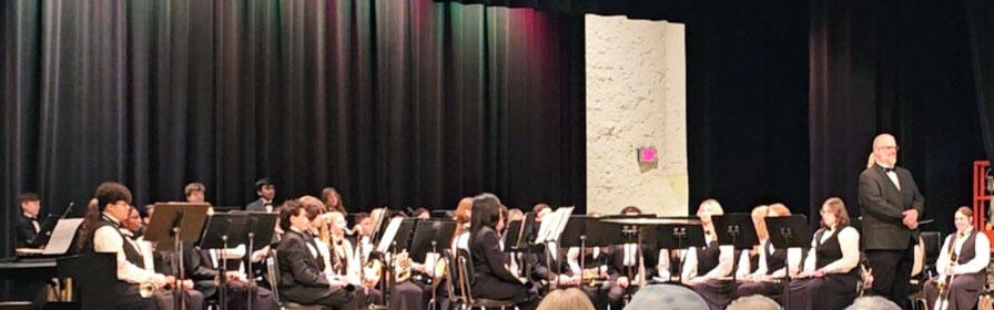 D140 Band performing at Illinois Grade School Music Association (IGSMA) District Contest